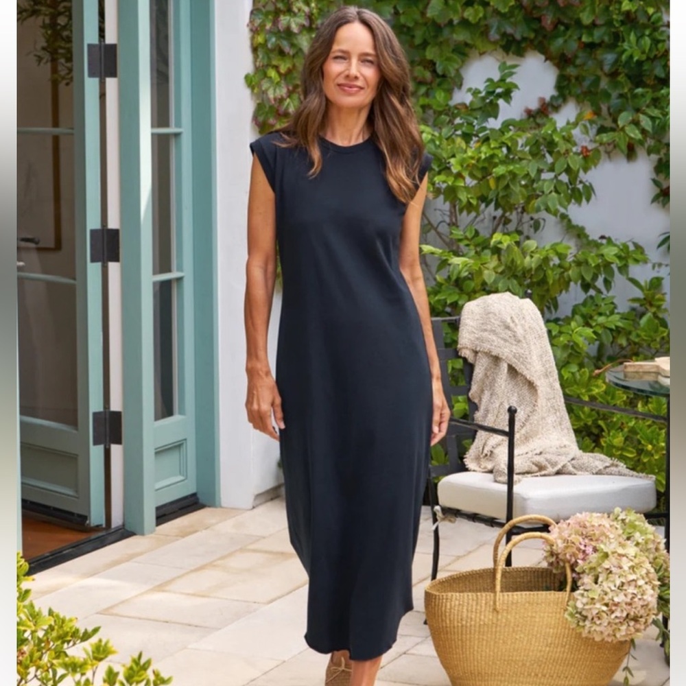 Frank & Eileen Cory Maxi Dress, Navy, Small